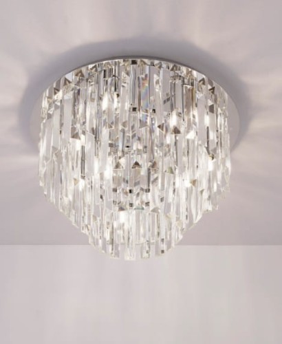 Lampa sufitowa z kaskadowymi kryształkami MONACO 9xG9 C0136 MAXLIGHT