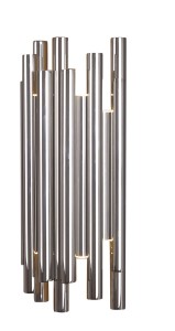 Kinkiet z metalowymi rurkami ORGANIC kolor chrom 8x1W LED W0186D MAXLIGHT