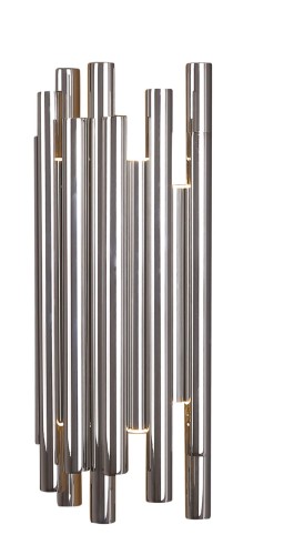 Kinkiet metalowy z rurkami 8x1W LED kolor chrom nowoczesny ORGANIC W0186 MAXLIGHT