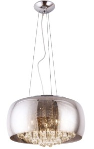 Lampa wisząca ze szklanym kloszem i dekoracyjnymi sopelkami 6xG9 MOONLIGHT P0076-06X MAXLIGHT