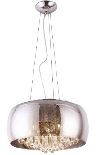 Lampa wisząca ze szklanym kloszem i dekoracyjnymi sopelkami 6xG9 MOONLIGHT P0076-06X MAXLIGHT