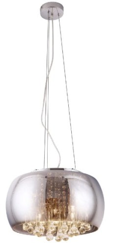 Lampa wisząca ze szklanym kloszem i dekoracyjnymi sopelkami 5xG9 MOONLIGHT P0076-05L MAXLIGHT