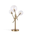 Elegancka lampa stołowa w odcieniu mosiądzu, ze szklanymi kloszami LOLLIPOP T0035 MAXLIGHT