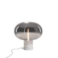 Lampa Stołowa MOONSTONE Smoke Glass + White Marble T0055 MAXLIGHT