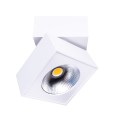 Biała lampa natynkowa z ruchomą głowicą 1x15,4W LED do przedpokoju ARTU C0106 MAXLIGHT