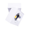 Biała lampa natynkowa z ruchomą głowicą 1x15,4W LED do przedpokoju ARTU C0106 MAXLIGHT