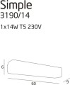 Maxlight Simple 1 3190/14 Kinkiet 14W