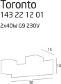 Maxlight Toronto 2 143 22 12 01 Kinkiet