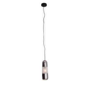 Pojedyncza lampa wisząca zwis nad blat stołu metal + szkło 12W LED MAURI P0590 MAXLIGHT
