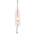 Lampa wisząca ze szklano-metalowym kloszem 12W LED do jadalni MAURI P0589 MAXLIGHT