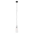 Lampa wisząca z kloszem z elementami z przezroczystego szkła MAURI P0588 MAXLIGHT