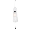 Lampa wisząca z kloszem z elementami z przezroczystego szkła MAURI P0588 MAXLIGHT
