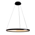 Lampa wisząca czarna QLED z pilotem 2x35W LED 81cm do salonu P0557 MAXLIGHT