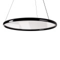 Lampa wisząca czarna QLED z pilotem 2x35W LED 81cm do salonu P0557 MAXLIGHT