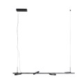 Czarna lampa wisząca 4-punktowa 4x8W LED nad stół nowoczesna IBIZA P0529 MAXLIGHT