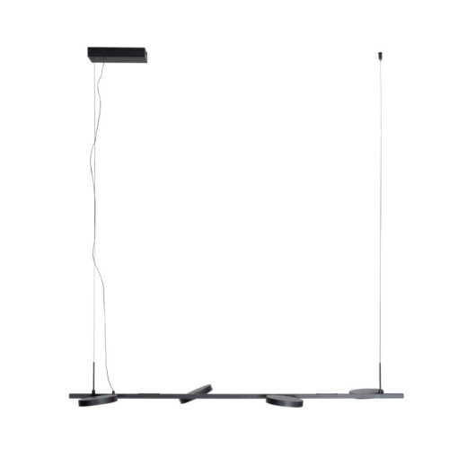 Czarna lampa wisząca 4-punktowa 4x8W LED nad stół nowoczesna IBIZA P0529 MAXLIGHT