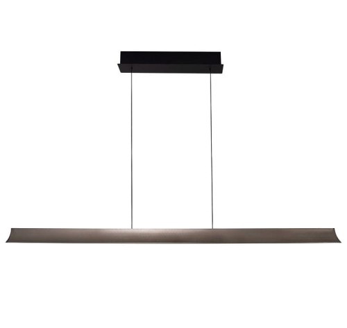 Czarno-szara podłużna lampa wisząca nad stół do jadalni 39,5W LED P0595 Maxlight