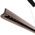 Czarno-szara podłużna lampa wisząca nad stół do jadalni 39,5W LED P0595 Maxlight