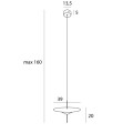 Czarna lampa wisząca o nowoczesnym kształcie 37W LED CONE P0555 MAXLIGHT