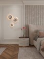 Nowoczesny kinkiet, wzór imitujący biały marmur, 10W LED do salonu MARBLES W0390 MAXLIGHT