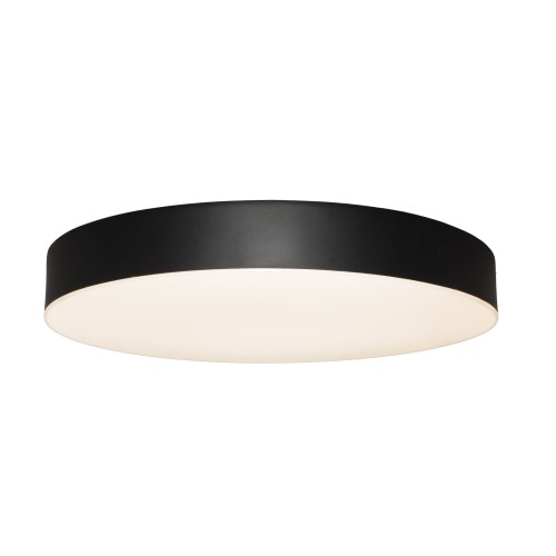 Okrągły, czarny plafon 36W do przedpokoju, salonu zmienna barwa LUMOS C0270 MAXLIGHT