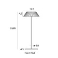 Lampa stołowa zewnętrzna czarna IP44 MUFFIN LED 200lm 2700K T0066 Maxlight