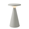 Szara, nowoczesna lampka stołowa IP44 FUNGHI 1,6W LED T0064 MAXLIGHT
