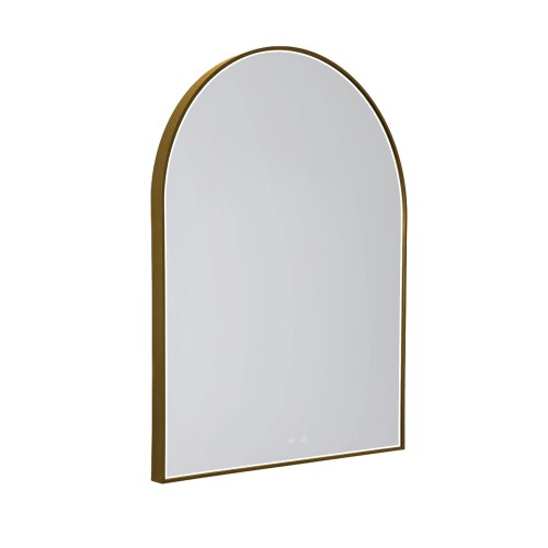 Maxlight W0386 MIRROR PÓŁOKRĄG 90x70cm ZŁOTE LUSTRO PODŚWIETLANE