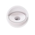 Białe oczko wpuszczane okrągłe LED 10W barwa ciepła aluminiowe VECTOR H0139 MAXLIGHT