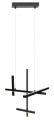 Nowoczesna lampa wisząca z liniowymi kloszami czarna LED 25W SOHO P0546 MAXLIGHT
