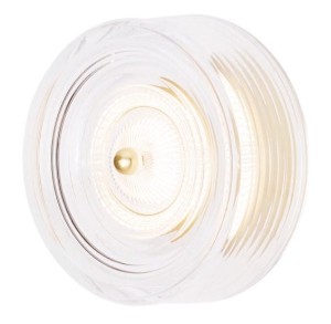 Okrągły, złoty kinkiet do przedpokoju, korytarza, LED 6W LIPARI W0358 MAXLIGHT