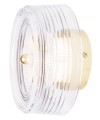 Okrągły, złoty kinkiet do przedpokoju, korytarza, LED 6W LIPARI W0358 MAXLIGHT