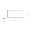 Maxlight H0137 OPRAWA WPUSTOWA X-LINE, DO SKOMPLETOWANIA Z  TRAFO HT0137