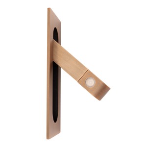 Podtynkowy kinkiet prostokątny 3W LED kolor mosiądz antyczny LIBRA W0377 MAXLIGHT