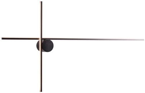 Czarny, minimalistyczny kinkiet IP44 czarny LED 15W ARNE W0370 MAXLIGHT