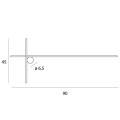 Czarny, minimalistyczny kinkiet IP44 czarny LED 15W ARNE W0370 MAXLIGHT