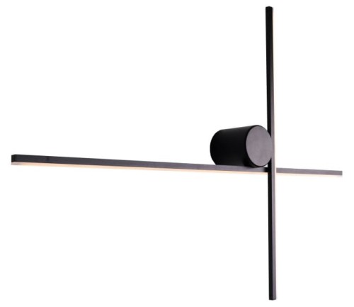 Czarny, minimalistyczny kinkiet IP44 czarny LED 10W 60cm ARNE W0369 MAXLIGHT