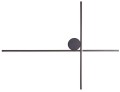 Czarny, minimalistyczny kinkiet IP44 czarny LED 10W 60cm ARNE W0369 MAXLIGHT