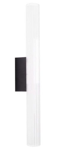 Czarny podłużny kinkiet 12W LED IP44 nowoczesny 61cm FAYETTE W0365 MAXLIGHT