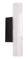 Czarny podłużny kinkiet 6W LED IP44 nowoczesny 31cm FAYETTE W0363 MAXLIGHT