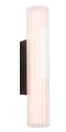 Czarny podłużny kinkiet 6W LED IP44 nowoczesny 31cm FAYETTE W0363 MAXLIGHT
