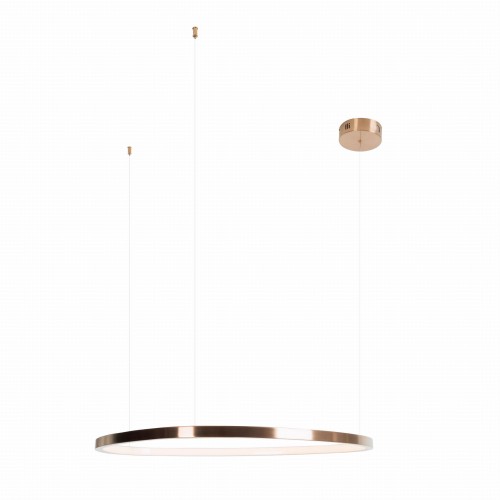 Lampa wisząca z ringiem LED 74cm kolor miedź do salonu CAYENNE P0606D MAXLIGHT