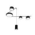 Czarna lampa sufitowa ze zwisem nowoczesna 32W LED do salonu ZUMAIA C0250 MAXLIGHT