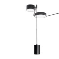 Czarna lampa sufitowa ze zwisem nowoczesna 32W LED do salonu ZUMAIA C0250 MAXLIGHT