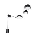 Czarna lampa sufitowa ze zwisem nowoczesna 32W LED do salonu ZUMAIA C0250 MAXLIGHT