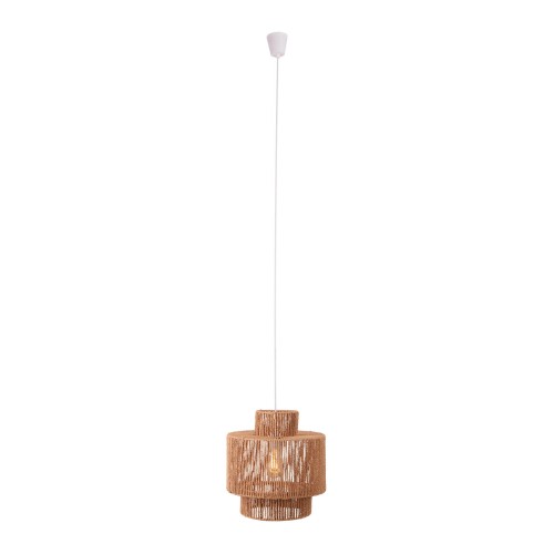 Lampa wisząca w stylu boho z plecionym kloszem z papieru 1xE27 LABRIZ P0586 MAXLIGHT