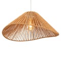 Lampa wisząca z kloszem z plecionego papieru, w stylu boho 1xE27 AMALFI P0577 MAXLIGHT