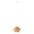 Lampa wisząca z kloszem z plecionego papieru, w stylu boho 1xE27 AMALFI P0578 MAXLIGHT
