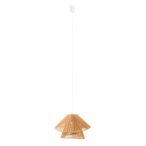 Lampa wisząca z kloszem z plecionego papieru, w stylu boho 1xE27 AMALFI P0578 MAXLIGHT