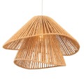 Lampa wisząca z kloszem z plecionego papieru, w stylu boho 1xE27 AMALFI P0578 MAXLIGHT